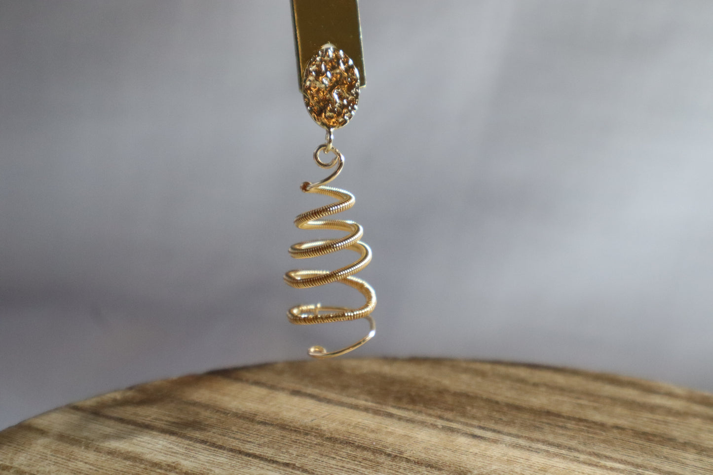 Winter Spiral Earrings