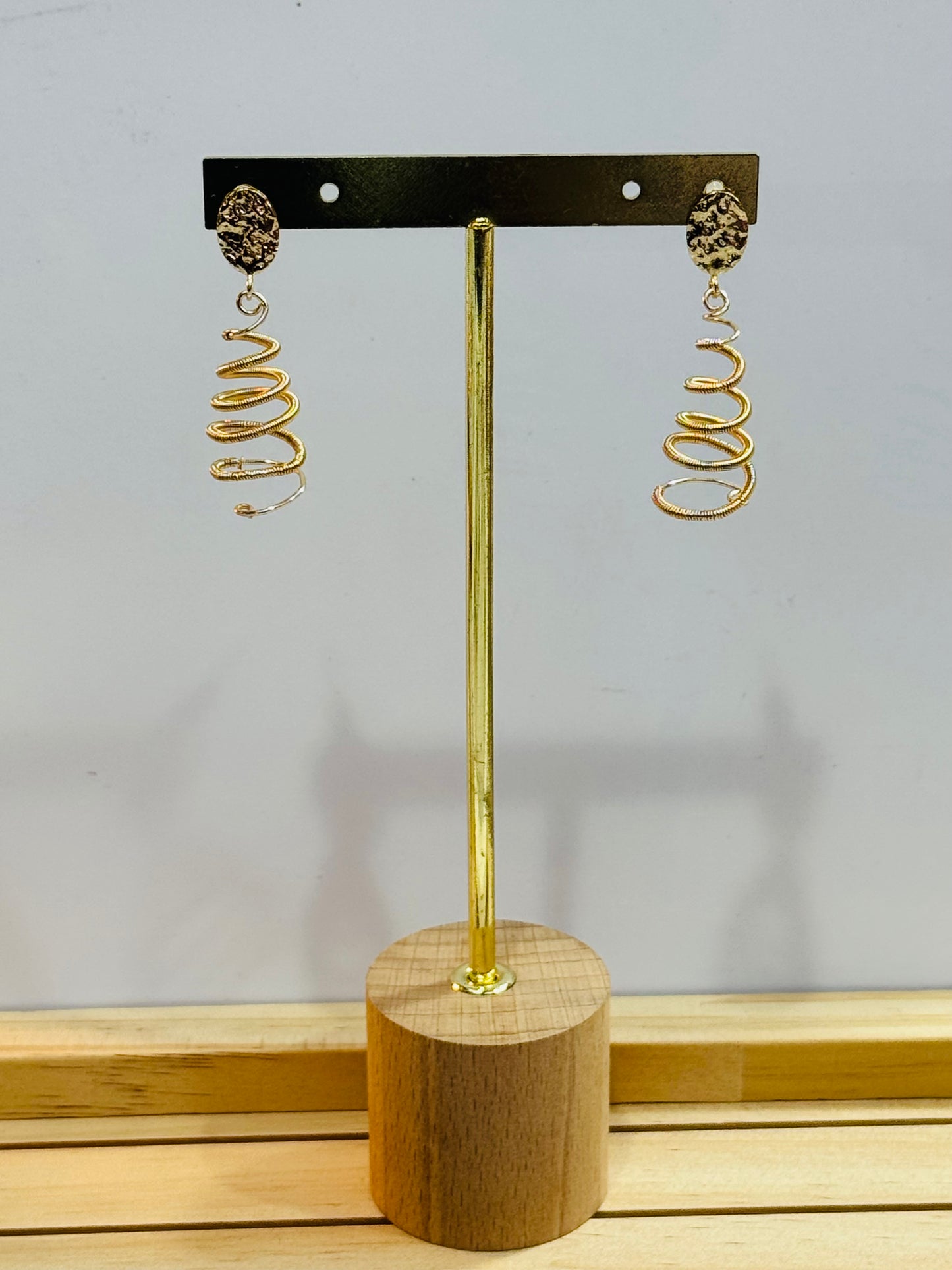 Winter Spiral Earrings