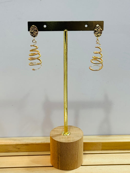 Winter Spiral Earrings